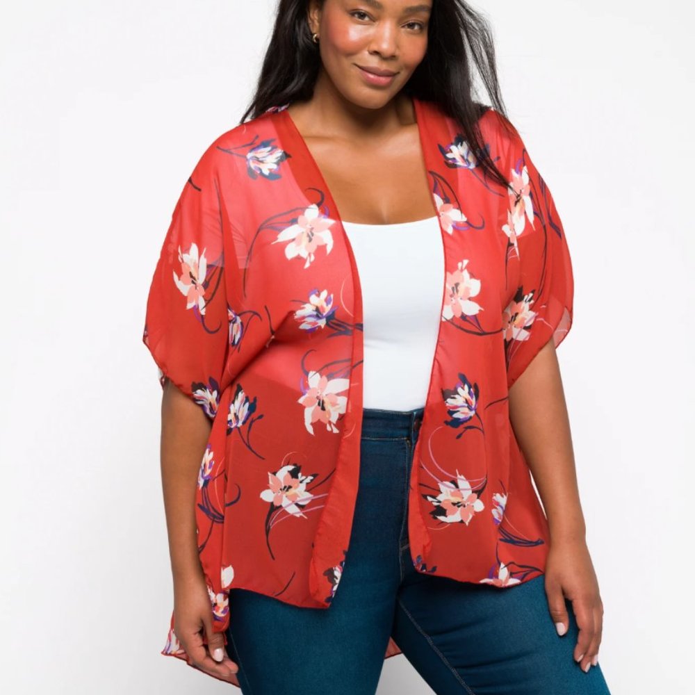 Emory Park Shawl | Caley Open Front Woven | Medium